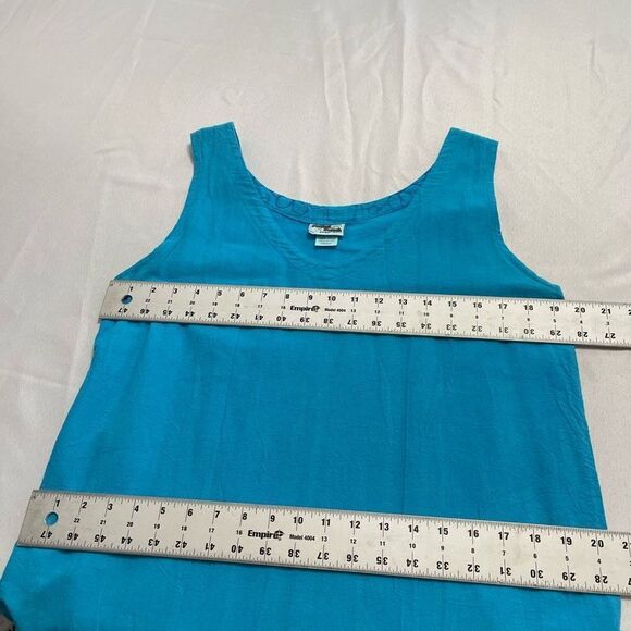 Peanut Punch Casual Wear Blue Lagenlook 2 Pc Dress Set Size Small Medium - Picture 8 of 15